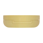 Vanilla-scented lip balm with interior mirror, SPF 15 gold colour
