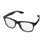 Recycled plastic glasses with acrylic glass lenses black colour
