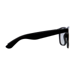 Recycled plastic glasses with acrylic glass lenses black colour