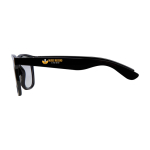 Recycled plastic glasses with acrylic glass lenses black colour