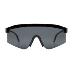 Sporty sunglasses, easily adaptable and stylish black colour