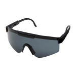 Sporty sunglasses, easily adaptable and stylish black colour