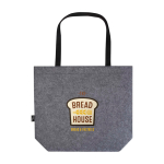 High-quality recycled felt shopping bag, 20L dark grey colour