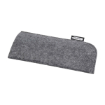High-quality soft recycled felt glasses case dark grey colour