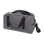 Multi-purpose recycled felt bag with straps dark grey colour
