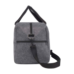 Multi-purpose recycled felt bag with straps dark grey colour