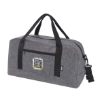 Multi-purpose recycled felt bag with straps dark grey colour