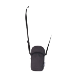 Recycled polyester phone case with adjustable straps dark grey colour