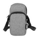 Recycled polyester phone case with adjustable straps marbled grey colour