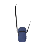 Recycled polyester phone case with adjustable straps navy-blue colour