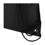 Durable, tear-resistant non-woven drawstring backpack, 5L black colour