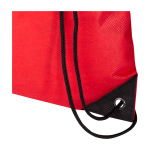 Durable, tear-resistant non-woven drawstring backpack, 5L red colour