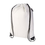 Durable, tear-resistant non-woven drawstring backpack, 5L white colour