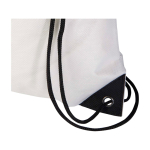 Durable, tear-resistant non-woven drawstring backpack, 5L white colour