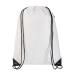 Durable, tear-resistant non-woven drawstring backpack, 5L white colour