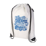 Durable, tear-resistant non-woven drawstring backpack, 5L white colour