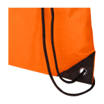 Durable, tear-resistant non-woven drawstring backpack, 5L orange colour