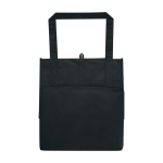 Multi-purpose recycled polyester bag with support base, 29L black colour