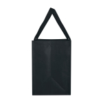 Multi-purpose recycled polyester bag with support base, 29L black colour