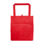 Multi-purpose recycled polyester bag with support base, 29L red colour