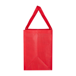 Multi-purpose recycled polyester bag with support base, 29L red colour