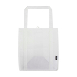 Multi-purpose recycled polyester bag with support base, 29L white colour