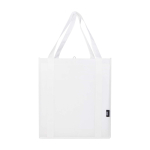 Multi-purpose recycled polyester bag with support base, 29L white colour