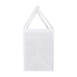 Multi-purpose recycled polyester bag with support base, 29L white colour