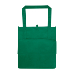 Multi-purpose recycled polyester bag with support base, 29L green colour