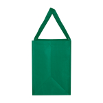 Multi-purpose recycled polyester bag with support base, 29L green colour