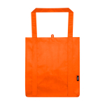 Multi-purpose recycled polyester bag with support base, 29L orange colour