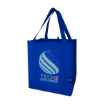 Multi-purpose recycled polyester bag with support base, 29L royal blue colour