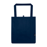 Multi-purpose recycled polyester bag with support base, 29L navy-blue colour