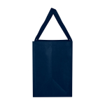 Multi-purpose recycled polyester bag with support base, 29L navy-blue colour