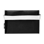 Recycled non-woven thermal bag for 6 cans, 4L capacity black colour