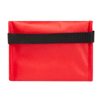 Recycled non-woven thermal bag for 6 cans, 4L capacity red colour