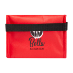 Recycled non-woven thermal bag for 6 cans, 4L capacity red colour