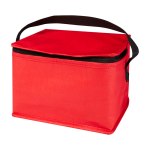 Recycled non-woven thermal bag for 6 cans, 4L capacity red colour