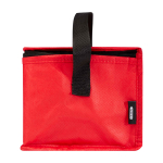 Recycled non-woven thermal bag for 6 cans, 4L capacity red colour