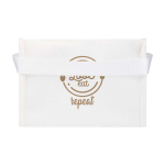 Recycled non-woven thermal bag for 6 cans, 4L capacity white colour