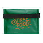 Recycled non-woven thermal bag for 6 cans, 4L capacity green colour