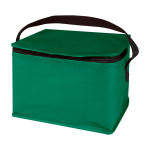Recycled non-woven thermal bag for 6 cans, 4L capacity green colour