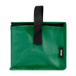 Recycled non-woven thermal bag for 6 cans, 4L capacity green colour
