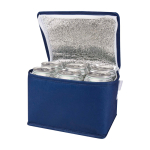 Recycled non-woven thermal bag for 6 cans, 4L capacity royal blue colour