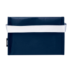 Recycled non-woven thermal bag for 6 cans, 4L capacity navy-blue colour