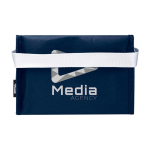 Recycled non-woven thermal bag for 6 cans, 4L capacity navy-blue colour