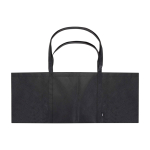 Extra-large recycled polyester tote bag with handles, 65L black colour