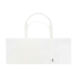 Extra-large recycled polyester tote bag with handles, 65L white colour