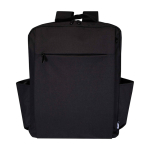Recycled polyester backpack with laptop compartment, 15” dark grey colour