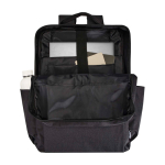 Recycled polyester backpack with laptop compartment, 15” dark grey colour